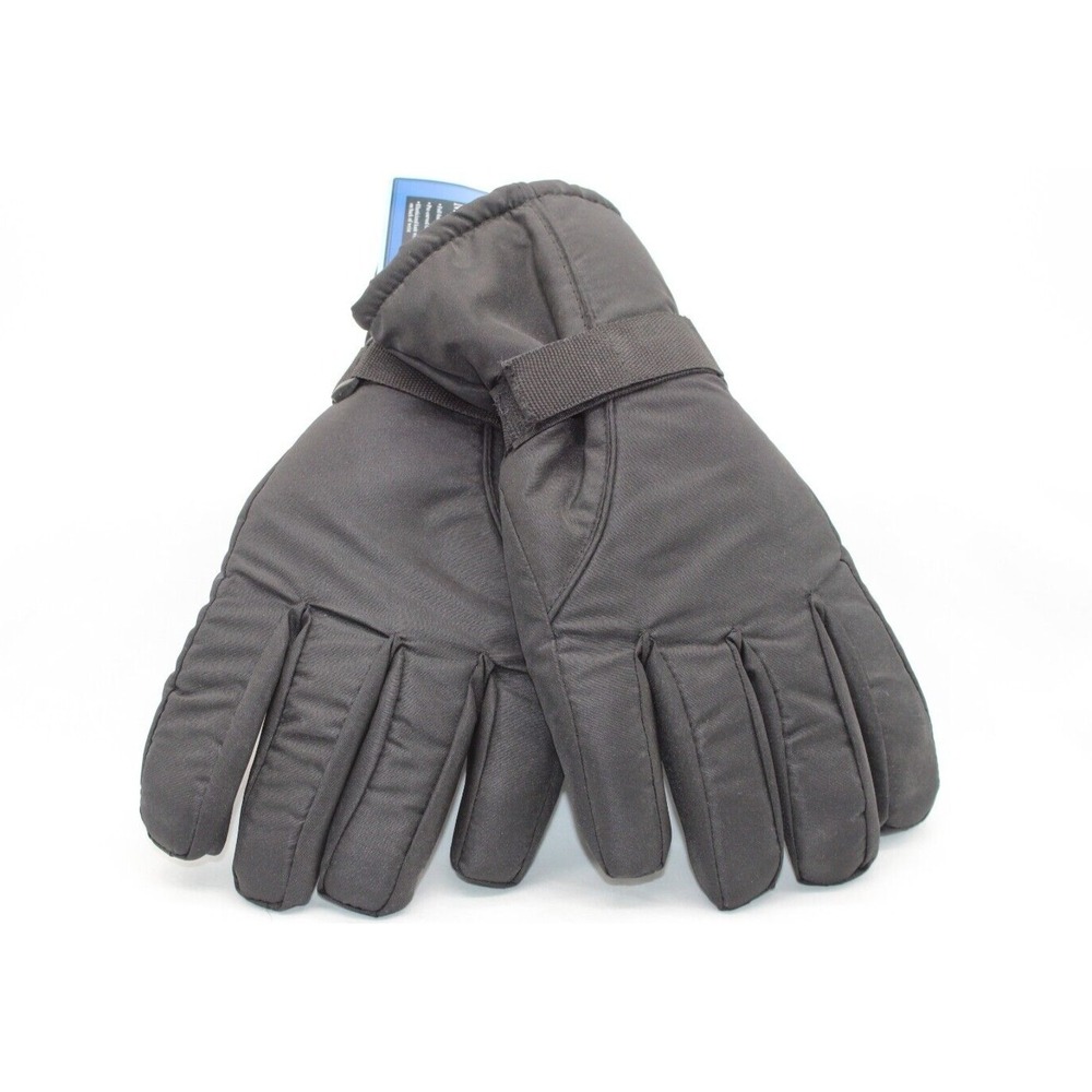 Gloves Men's XL Rugged Wear Ski Winter‎ Snow Waterproof Insert Large Black